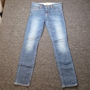 Holding Horses Straight Leg Jeans Women Size 28 Blue Embroidered Boho Western